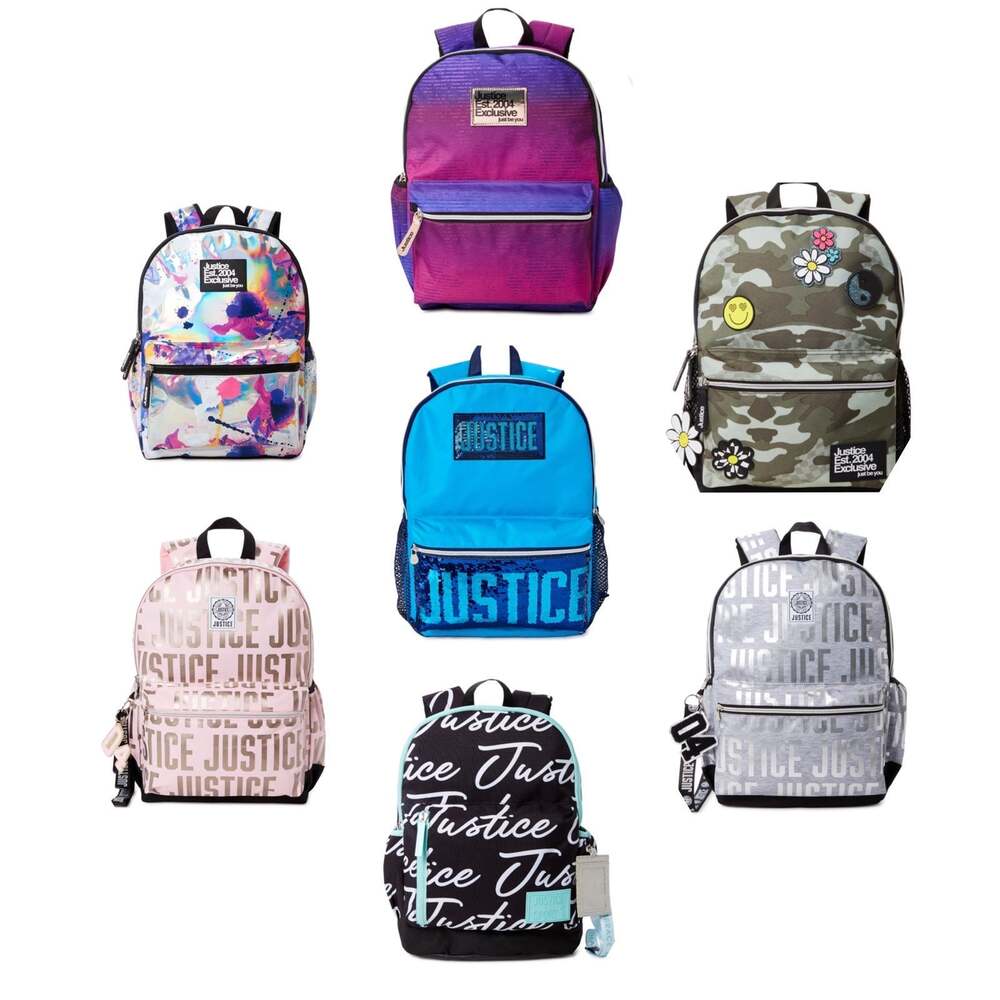 Girls Justice Backpack. Pick One or I can Bundle multiples. School Bag book bag